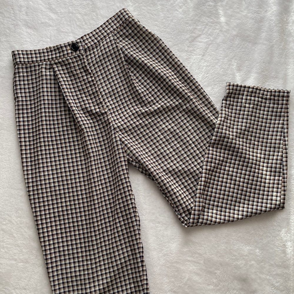 High Waisted Houndstooth Pants [Tall]